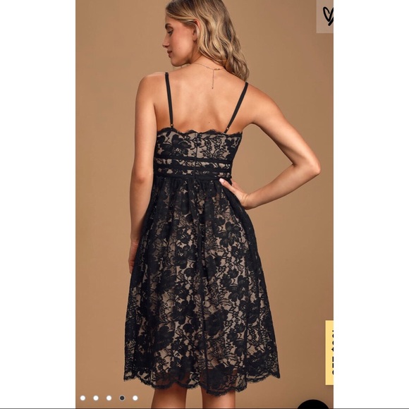 Lulu’s Brand New Lace Midi Dress - Picture 5 of 5